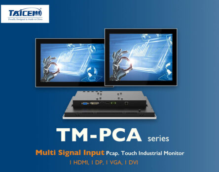 multiple video input industrial capacitive monitor