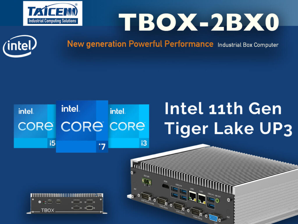 Tiger Lake UP3 Core Industrial Fanless Computer TBOX-2BX0