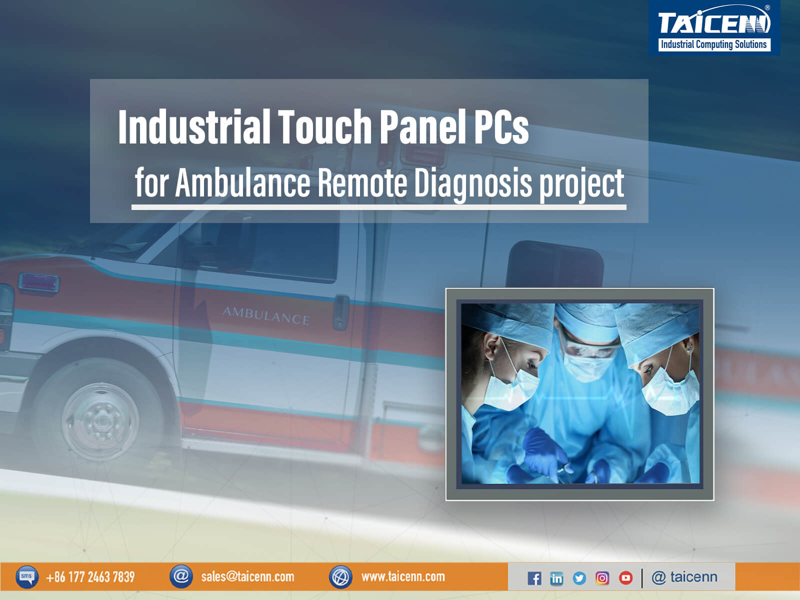 Panel PCs for Ambulance Remote Diagnosis
