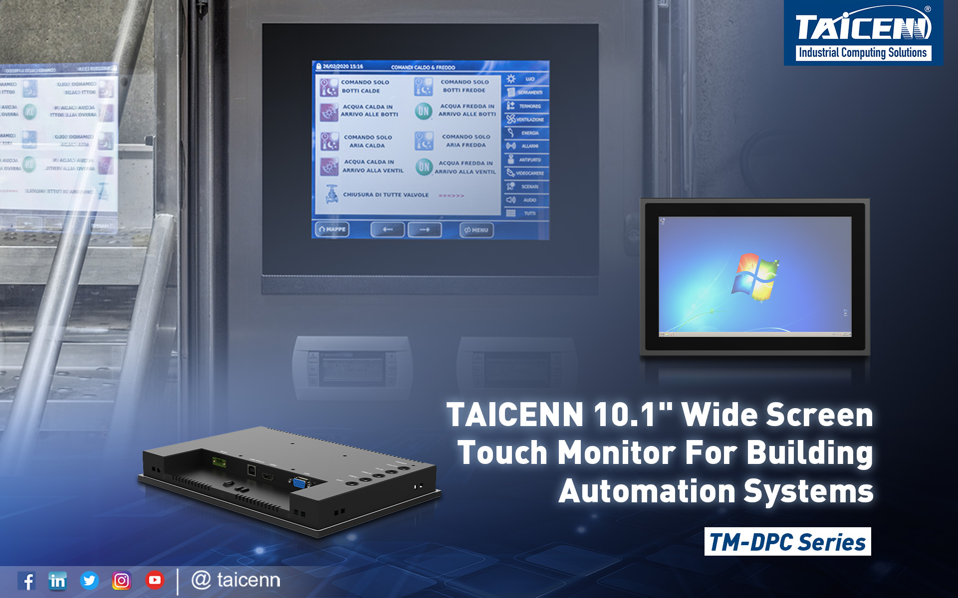 industrial monitor for building automation