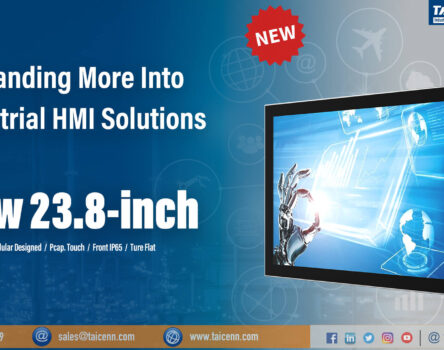 New Release | TAICENN announced new 23.8-inch Modular front display modules into Industrial Panel PCs and Monitor ranges